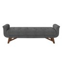 Ver imagem 5 de Puff Recamier 160cm Neville P02 Linho Cinza - Mpozenato