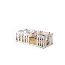 Ver imagem 2 de Mini Cama Montessoriana com Grade Giulia Casatema MadeiraOriginals Branco