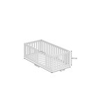 Ver imagem 3 de Mini Cama Montessoriana com Grade Giulia Casatema MadeiraOriginals Branco