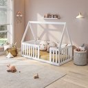 Ver imagem 1 de Mini Cama Montessoriana com Grade e Telhado Giulia Casatema MadeiraOriginals