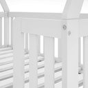 Ver imagem 5 de Mini Cama Montessoriana com Grade e Telhado Giulia Casatema MadeiraOriginals Branco