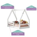 Ver imagem 4 de Mini Cama Montessoriano Cabaninha com Grade em Madeira Maciça Casatema MadeiraOriginals