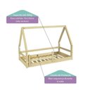 Ver imagem 5 de Mini Cama Montessoriano Cabaninha com Grade Casatema MadeiraOriginals