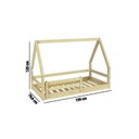 Ver imagem 3 de Mini Cama Montessoriano Cabaninha com Grade Casatema MadeiraOriginals