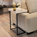 Ver imagem 1 de Mesa de Apoio com Pés de Ferro India Perola Preto