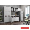 Ver imagem 7 de Cozinha Aço Completa Telasul Mirage New Pto 3vidros Balcão P/ Pia