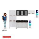 Ver imagem 5 de Cozinha Aço Completa Telasul Mirage New Pto 3vidros Balcão P/ Pia