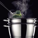 Ver imagem 4 de Cuscuzeira Cozi-vapore Allegra em Aço Inox com Fundo Triplo 16cm 2 Peças - Tramontina 65650050