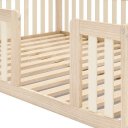 Ver imagem 4 de Mini Cama Montessoriana com Grade e Telhado Giulia Casatema MadeiraOriginals Marrom/Bege