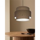 Ver imagem 4 de Lustre para Sala de Jantar Vivare Md-4395 Cúpula em Tecido 55cm Cáqui 127/220v