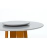 Mesa de Jantar Redonda 1,35m Ypê/off White/off White - 3