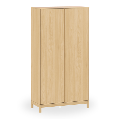 Guarda-Roupa 2 Portas MDF 18mm | Puxador Embutido Cor Carvalho Malva