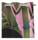 Ver imagem 2 de Kit Cortina + 3 Capas Almofadas Infantil Panda Rosa