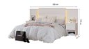 Ver imagem 3 de Cabeceira para Cama de Casal Extensível Casal / Queen / King com 2 Mesa de Cabeceira 100% MDF Granad