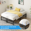 Ver mais imagens de Cama Queen sem Cabeceira em Metal Preto com Estrutura Reforçada e Espaço Inferior