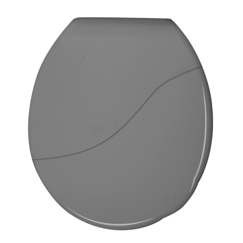 Assento Tampa para Vaso Sanitário Oval Almofadado Bellart Cinza Escuro Durín