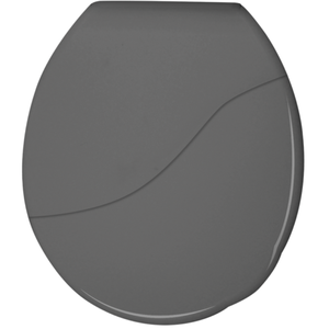 Assento Tampa para Vaso Sanitário Oval Almofadado Bellart Cinza Escuro Durín