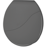 Assento Tampa para Vaso Sanitário Oval Almofadado Bellart Cinza Escuro Durín - 1