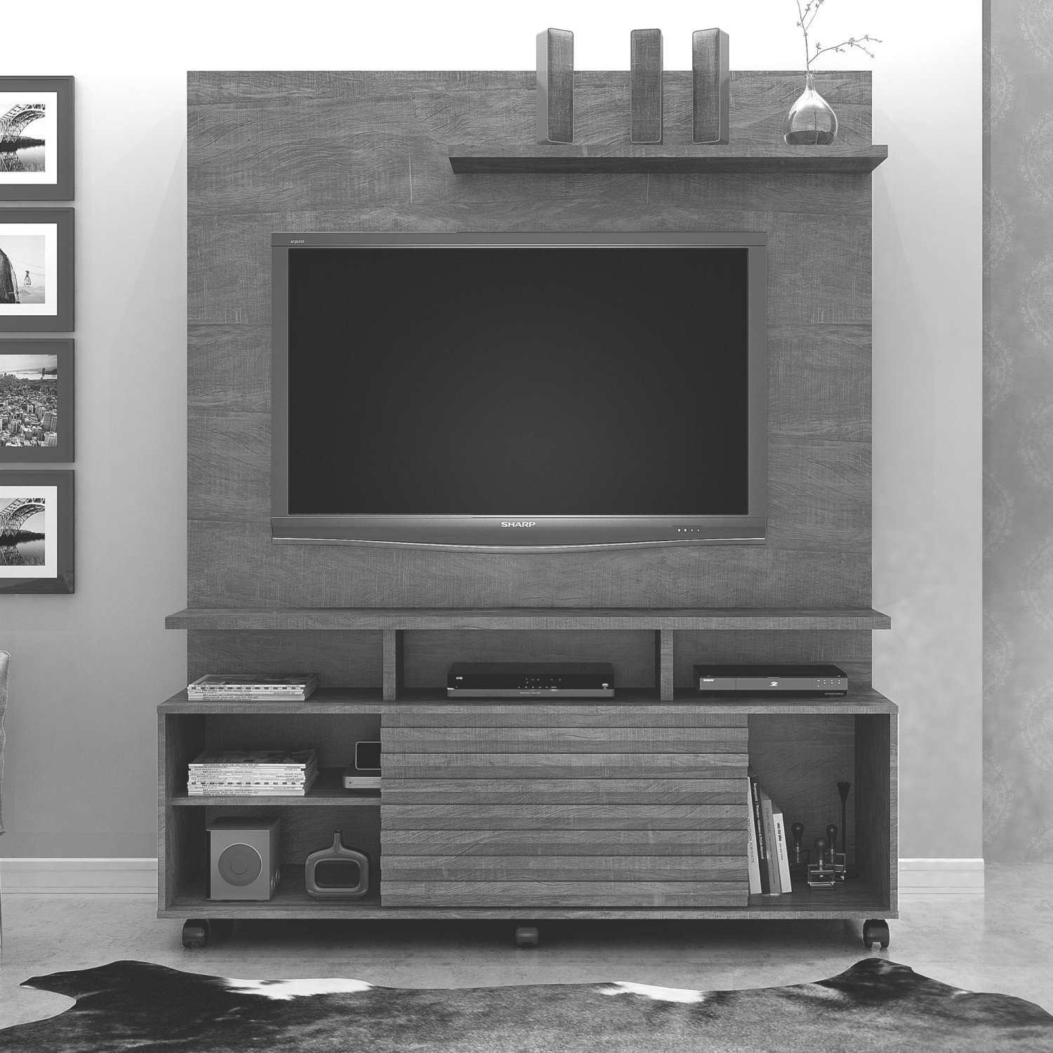 Estante Home Para TV até 60 Polegadas 1 Porta Star Valdemóveis - 4
