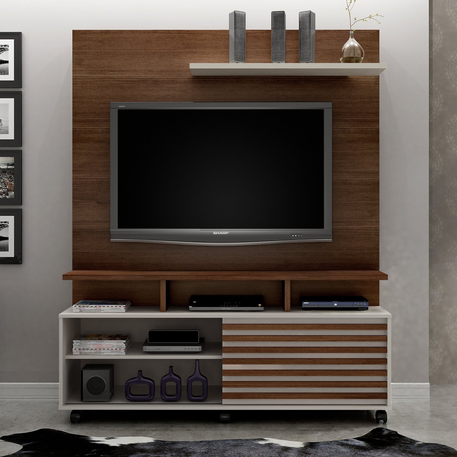 Estante Home Para TV até 60 Polegadas 1 Porta Star Valdemóveis - 1