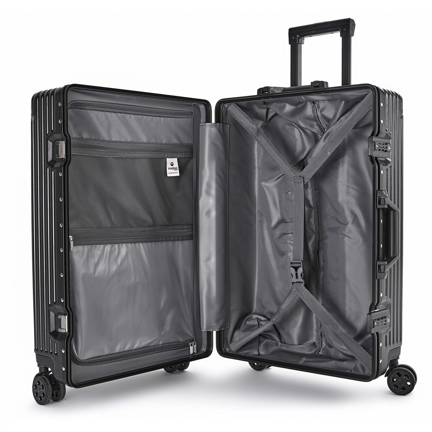 Mala de Viagem Média 23kg Policarbonato Abs Noruega Maloa:preto - 3