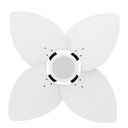 Ver imagem 4 de Ventilador de Teto Natuvent Dahlia Led 4 Pás Madeira Branco 6500k Branco Frio, Luz Branca 220v