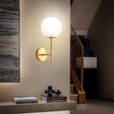 Ver imagem 2 de Arandela Parede 37cm X 18cm Globo Vidro 14,5cm Jabuticaba Luminária Lustre Gimpo Kjbd-458-pai:dourad