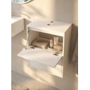 Ver imagem 6 de Gabinete para Banheiro com Espelheira 60cm MDF Branco Dubai - On Móveis