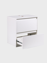 Ver imagem 3 de Gabinete para Banheiro com Espelheira 60cm MDF Branco Dubai - On Móveis