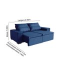 Ver imagem 2 de Sofá Paris 5 Lugares 2,50cm Retrátil e Reclinável - de Casa Décor e Estofados.