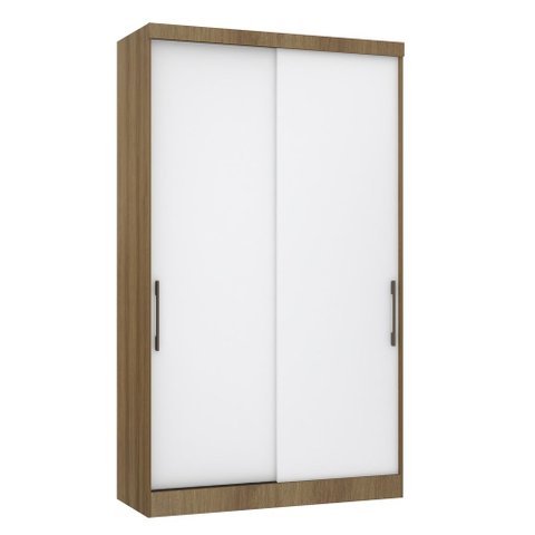 Guarda Roupa Dormitório Modulado Paris Módulo 2 Portas de Correr - Luciane 329:Avelã e Branco