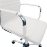 Cadeira de Escritório Esteirinha Base Cromada com Rodinha Fortt Turin Branco - Cef04-b - 5