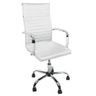Cadeira de Escritório Esteirinha Base Cromada com Rodinha Fortt Turin Branco - Cef04-b - 1