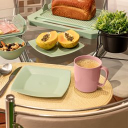 Caneca Plástica Escolar Refeitório Lanche Merenda com Alça Ergonômica 400ml UZ Rosa - 2