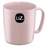 Caneca Plástica Escolar Refeitório Lanche Merenda com Alça Ergonômica 400ml UZ Rosa - 1