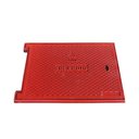 Ver imagem 1 de Tampa de Incêndio Registro Hidrante 40x60 Ferro Vermelha