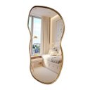 Ver imagem 2 de Espelho Orgânico com Borda em Madeira Natural 100x47