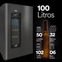 Ver imagem 4 de Cervejeira EOS Bierhaus 100L Frost Free Inox Titanium ECE110 110V