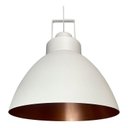 Ver imagem 4 de Lustre Pendente Utron King Estilo Industrial Alumínio 40cm - Branco/cobre Monocromático