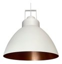 Ver imagem 4 de Lustre Pendente Utron King Estilo Industrial Alumínio 40cm - Branco/cobre Monocromático