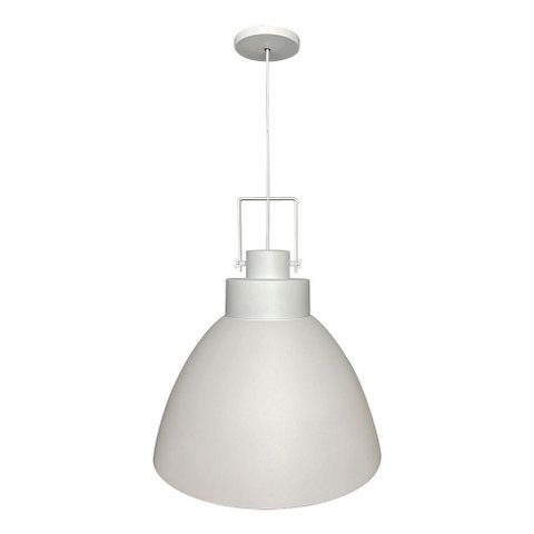 Lustre Pendente Utron King Estilo Industrial Alumínio 40cm - Branco/cobre Monocromático