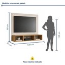 Ver imagem 7 de Painel para TV até 46 Polegadas MDF 120CMX89CM Atena Bege
