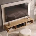 Ver imagem 3 de Painel para TV até 46 Polegadas MDF 120CMX89CM Atena Bege