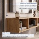 Ver imagem 4 de Painel para TV até 46 Polegadas MDF 120CMX89CM Atena Bege