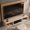 Ver imagem 3 de Painel para TV até 46 Polegadas MDF 120CMX89CM Atena Marrom