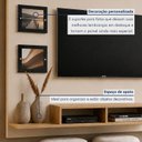Ver imagem 3 de Painel para TV até 46 Polegadas MDF 145CMX120CM 2 Prateleiras Hades Bege