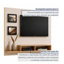 Ver imagem 4 de Painel para TV até 46 Polegadas MDF 145CMX120CM 2 Prateleiras Hades Bege