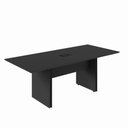 Ver imagem 2 de Mesa Reunião Retangular 2,00 m X 0,90 m Tampo e Pé Painel Duplo Chanfrado 45° com Caixa de