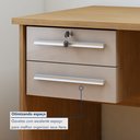 Ver imagem 4 de Mesa para Computador Byte 1 Gaveta 116cm Cinamomo e Off White Marrom