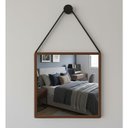 Ver mais imagens de Espelho Quadrado Adnet Moldura Alumínio C/alça 50cm+ Suporte